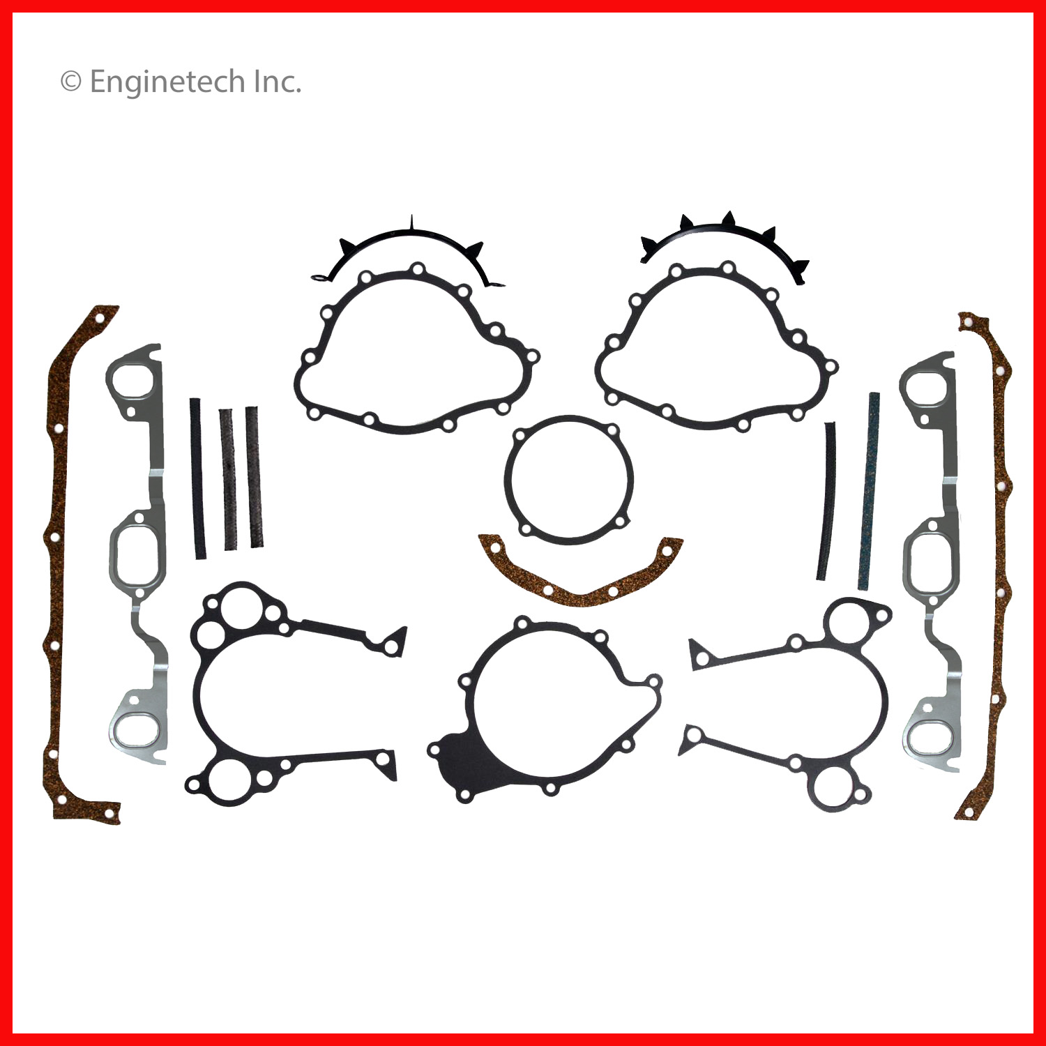 Enginetech Engine Full Gasket Set - Pontiac Car - P389-1