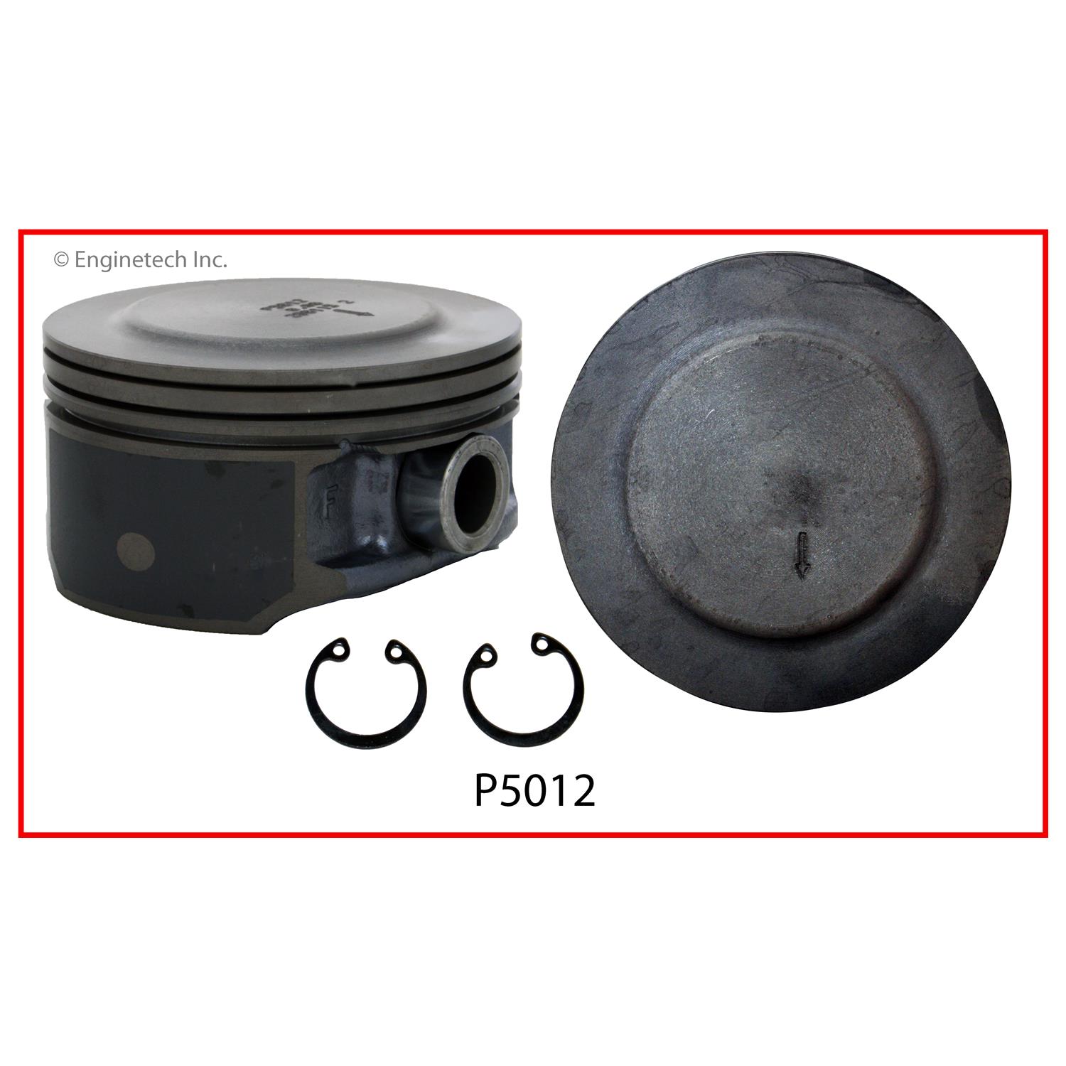Enginetech Engine Single Piston - without Rings - P5012(1)STD