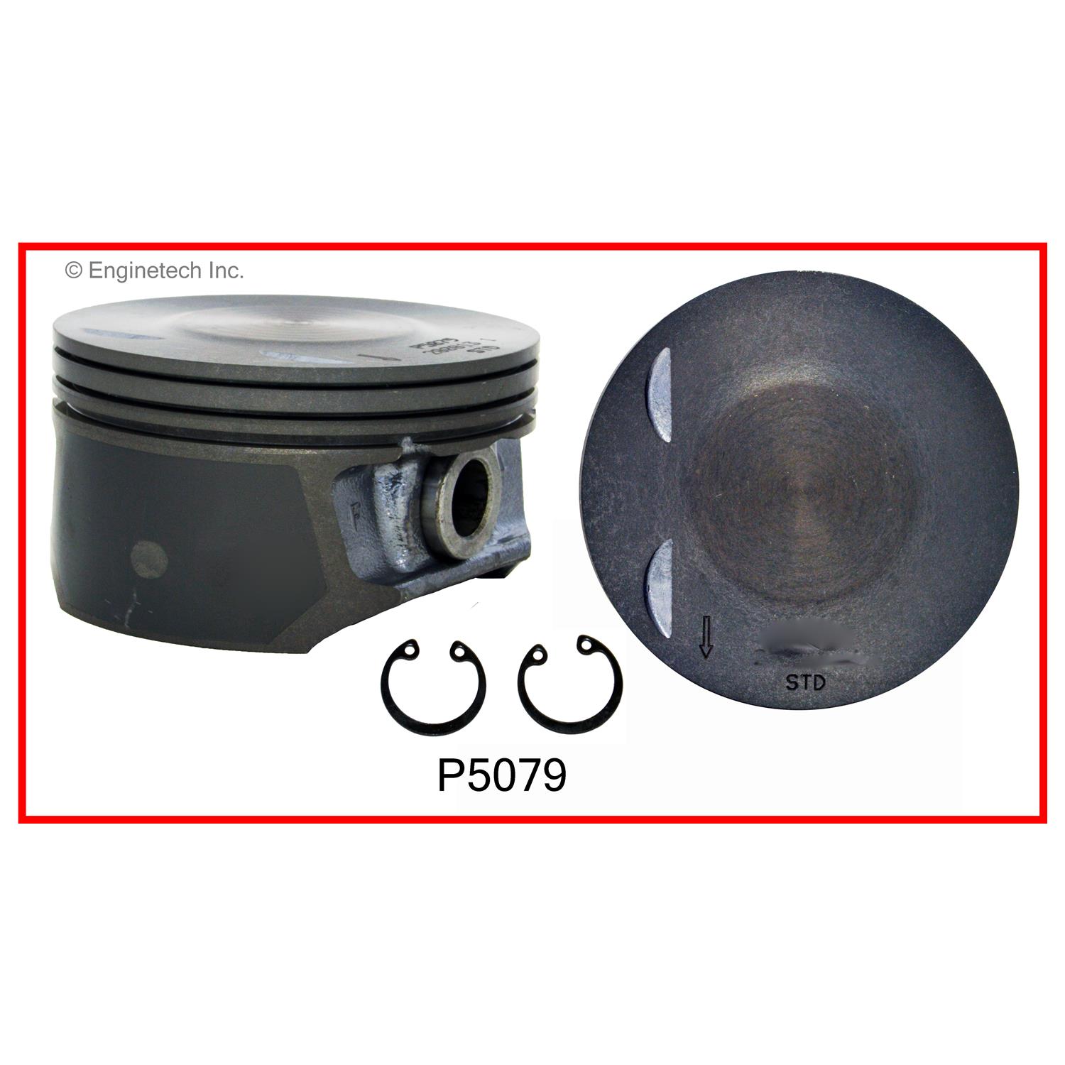 Enginetech Engine Single Piston - without Rings - P5079(1)STD