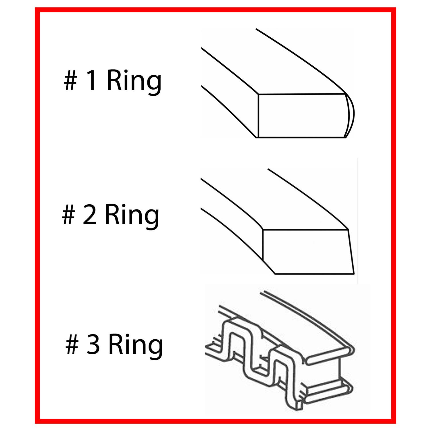 Enginetech Engine Cast Iron Piston Ring Complete Set - R40058-STD