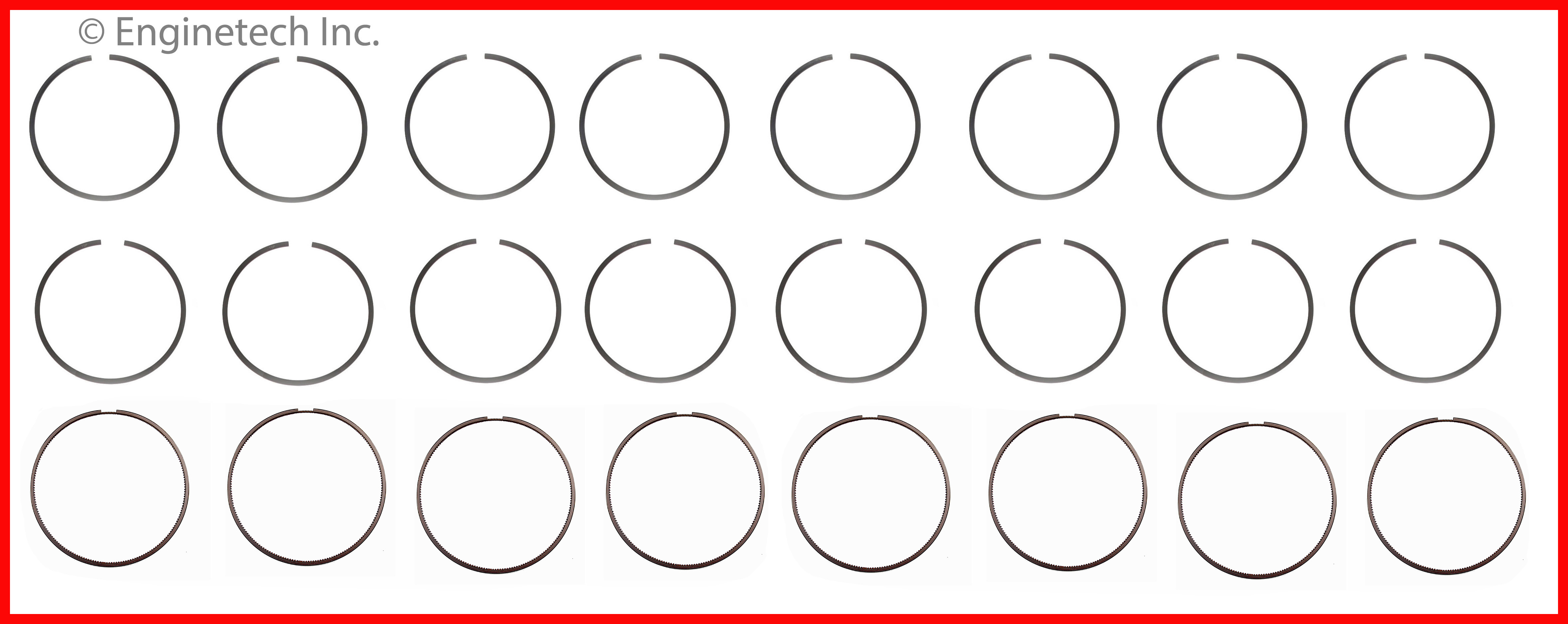 Enginetech Engine Premium Piston Ring Complete Set - S40518-030
