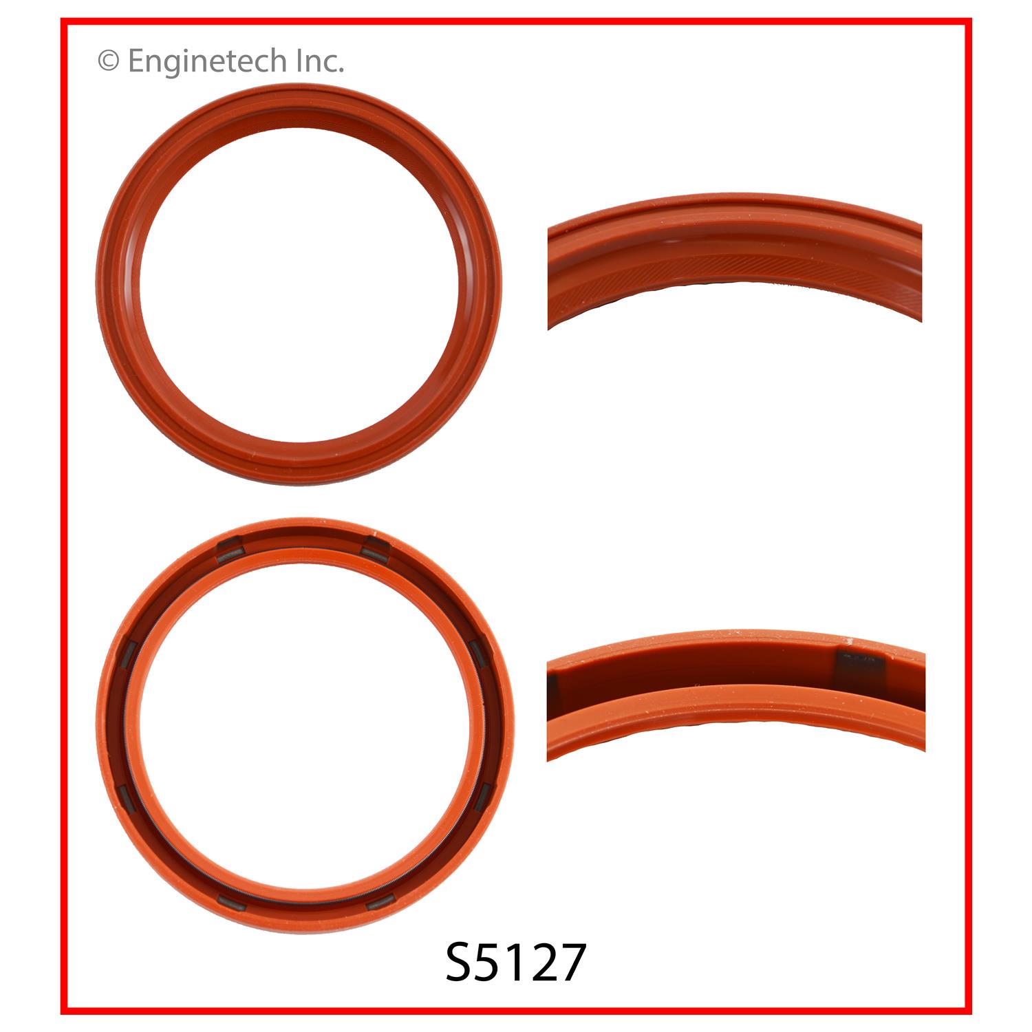 Enginetech Engine Rear Crankshaft Seal - 1 Piece - S5127