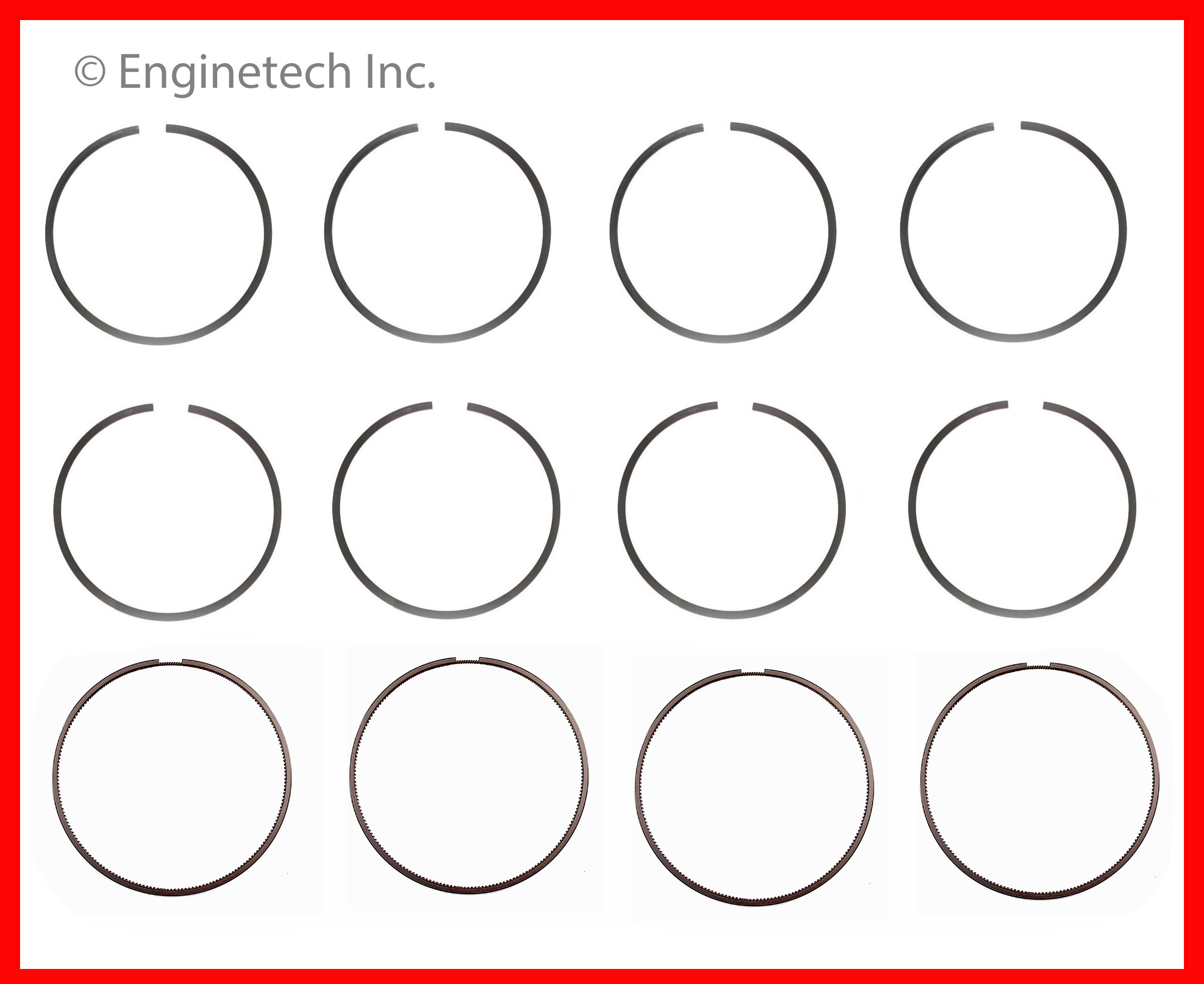Enginetech Engine Premium Piston Ring Complete Set - S73124-.50