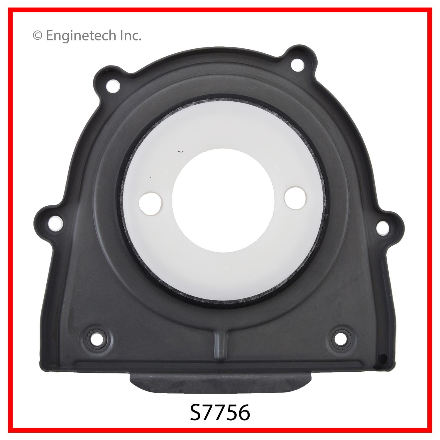 Enginetech Engine Rear Crankshaft Seal - 1 Piece - PTFE / Viton. With Metal Retainer - S7756
