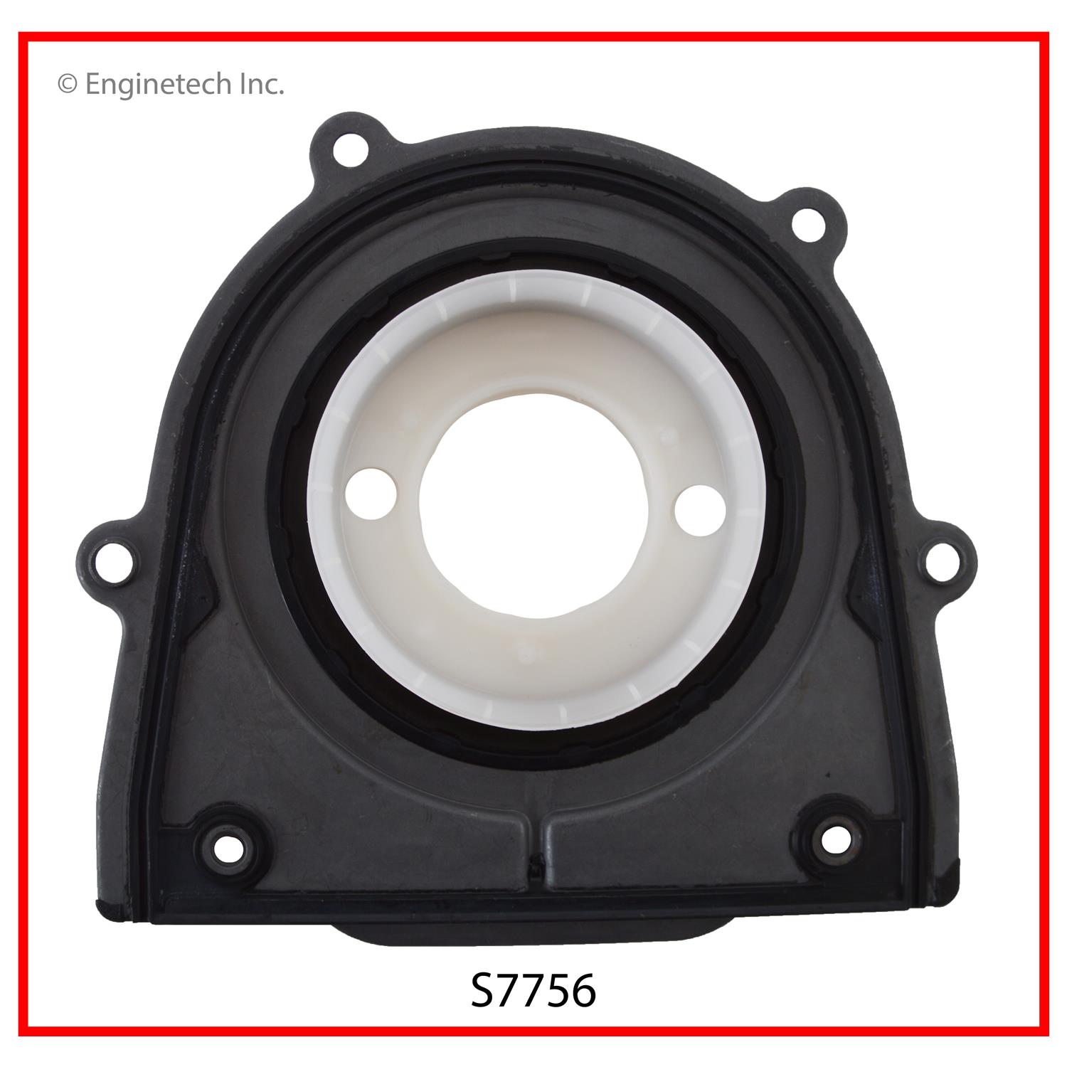 Enginetech Engine Rear Crankshaft Seal - 1 Piece - PTFE / Viton. With Metal Retainer - S7756