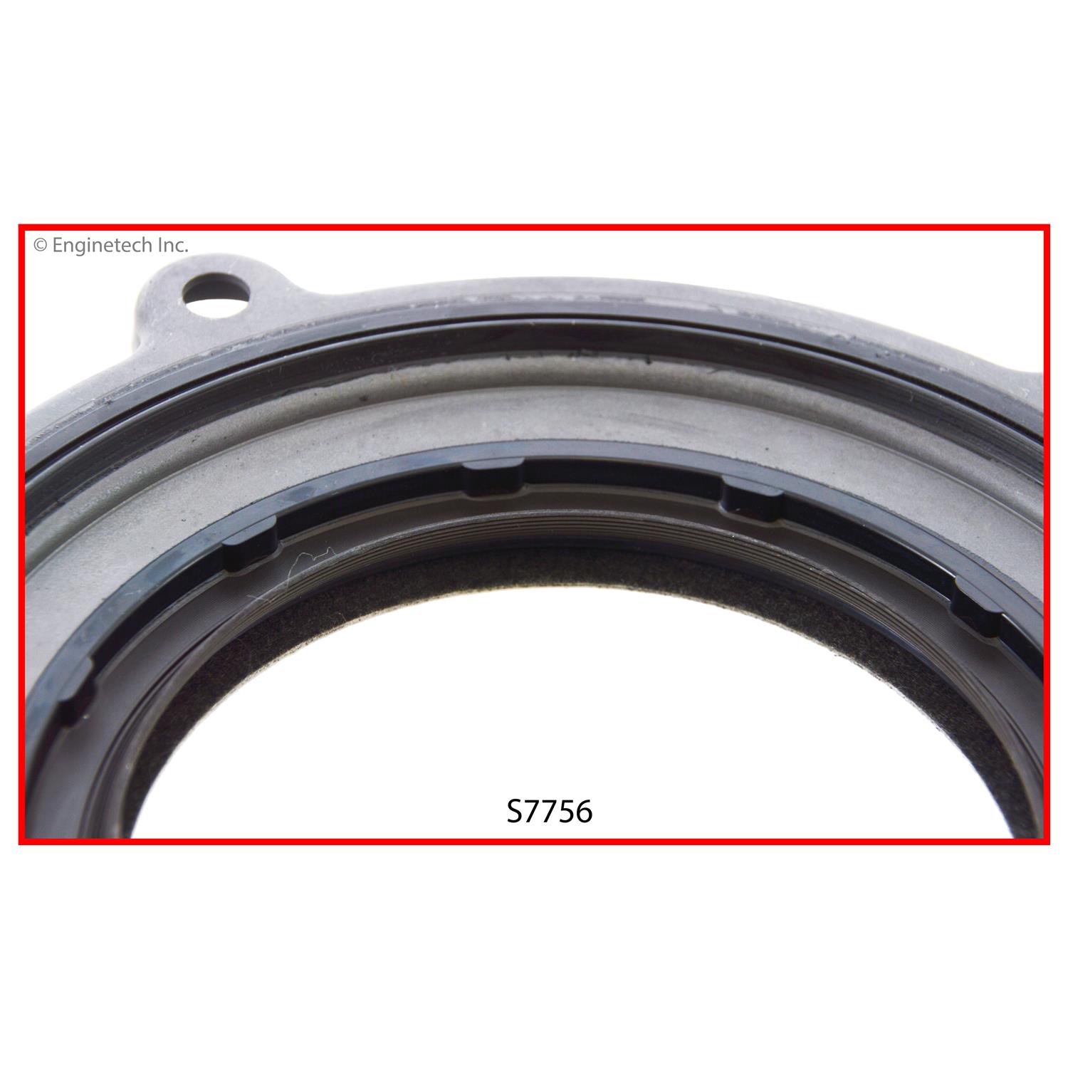 Enginetech Engine Rear Crankshaft Seal - 1 Piece - PTFE / Viton. With Metal Retainer - S7756