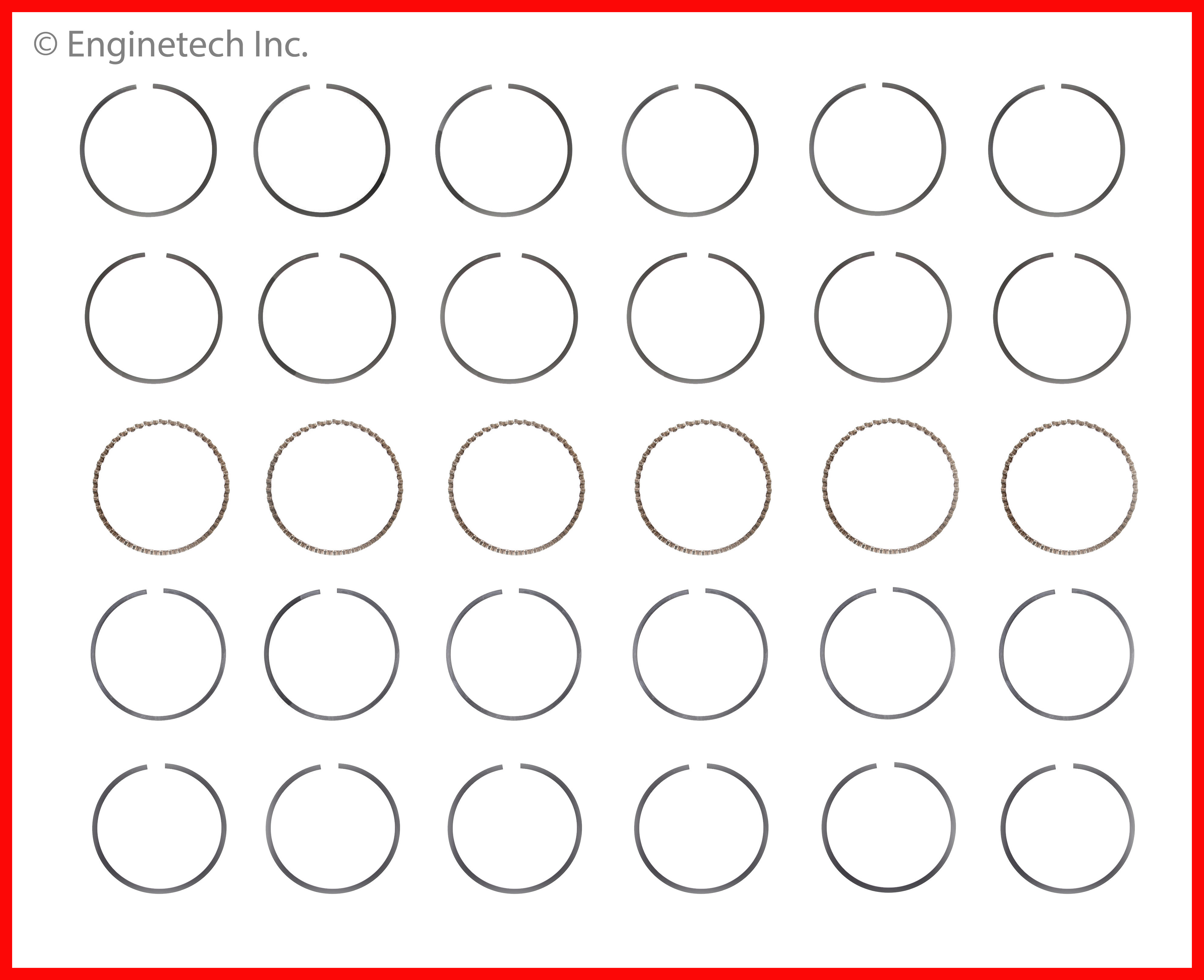 Enginetech Engine Premium Piston Ring Complete Set - S92006-.50