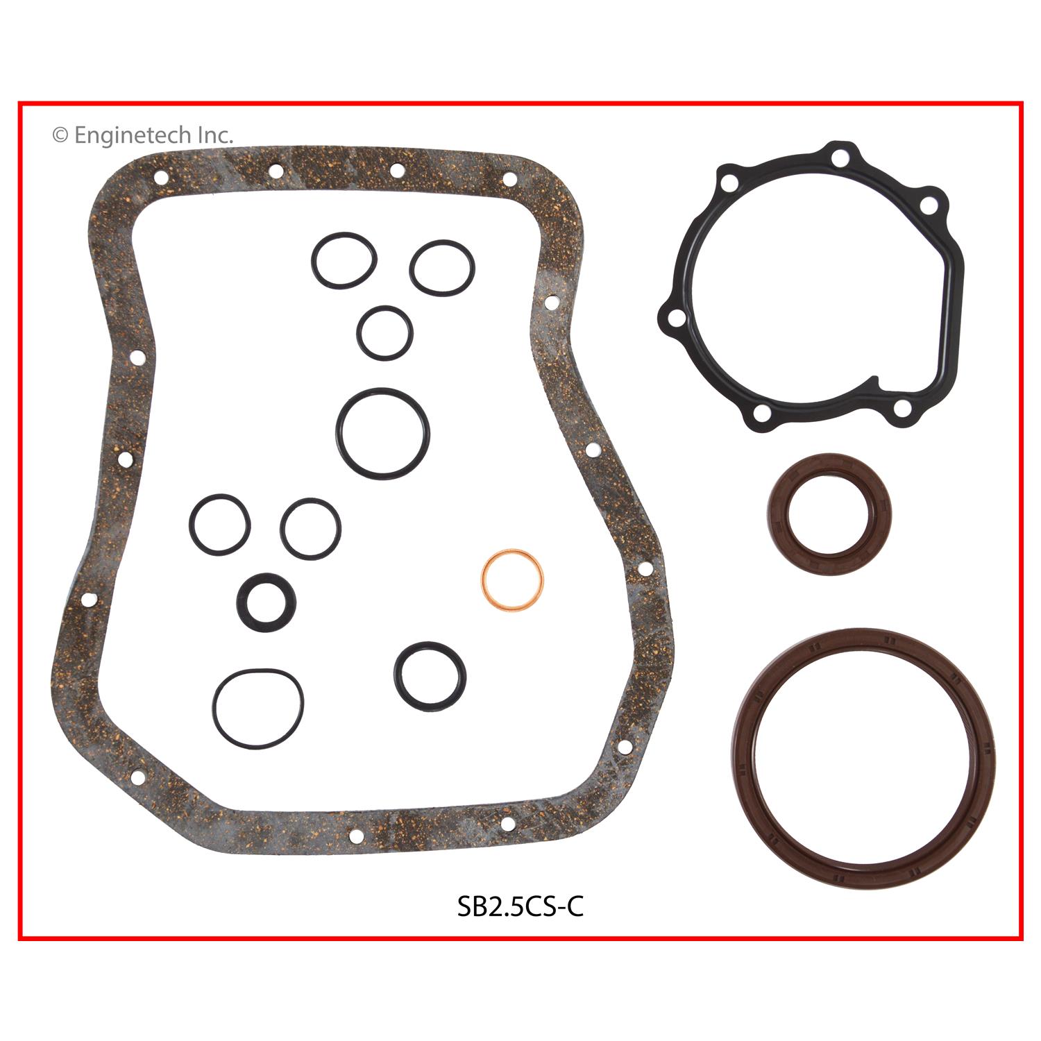 Enginetech Engine Lower End Gasket Set Subaru Car and Truck - SB2.5CS-C