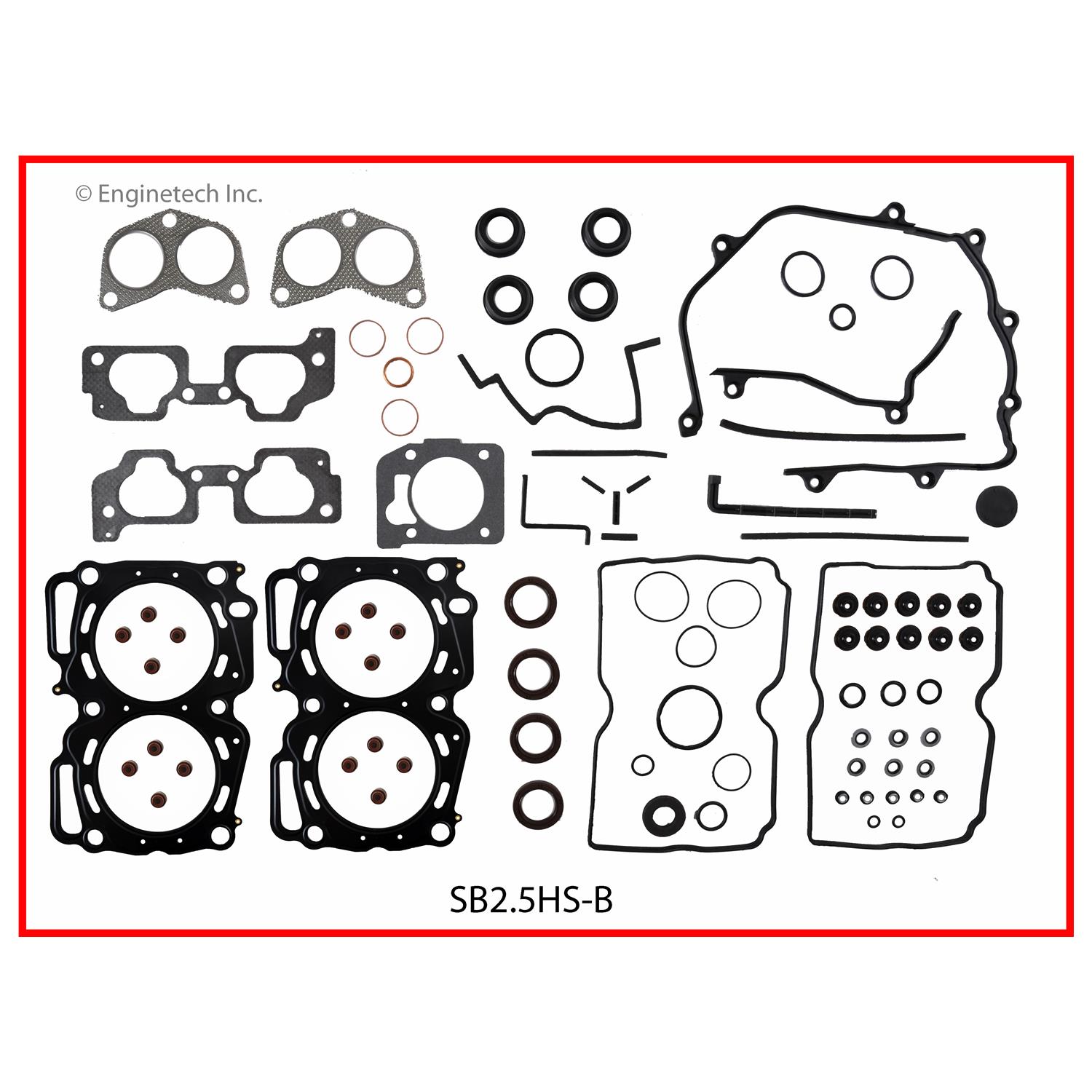 Enginetech Engine Cylinder Head Gasket Set - Subaru Car and Truck - SB2.5HS-B