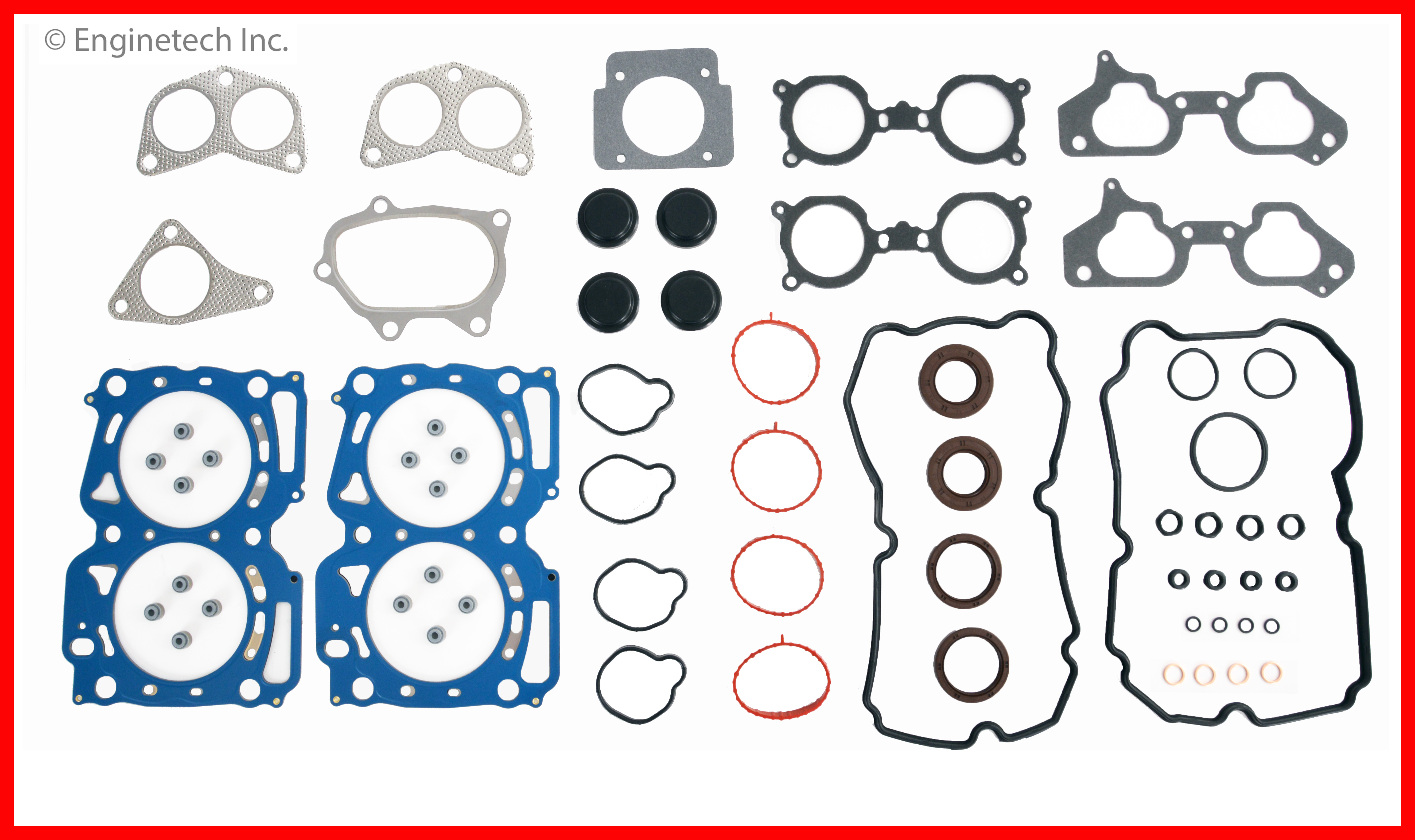 Enginetech Engine Full Gasket Set - Subaru Car and Truck - SB2.5K-5