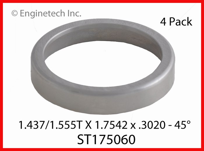 Enginetech Engine Valve Seat - 4 Pack - ST175060