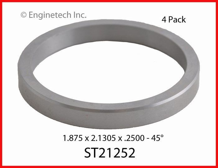 Enginetech Engine Valve Seat - 4 Pack - ST21252