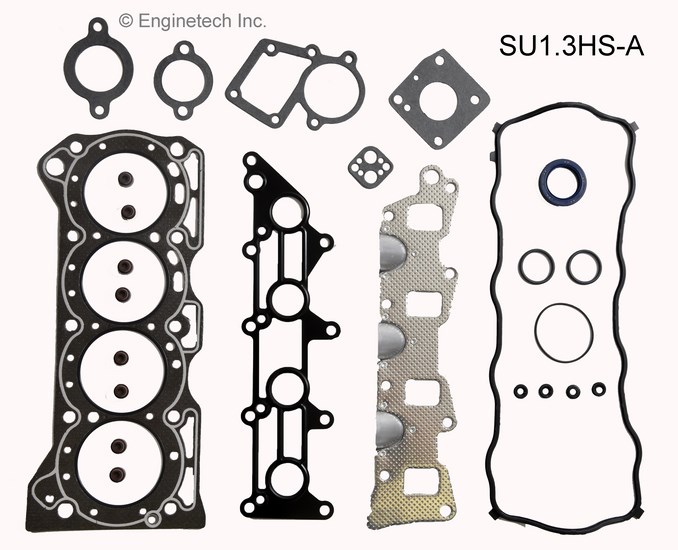 Enginetech Engine Cylinder Head Gasket Set - Suzuki Car and Truck - SU1.3HS-A