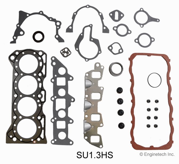 Enginetech Engine Cylinder Head Gasket Set - Suzuki Car and Truck - SU1.3HS