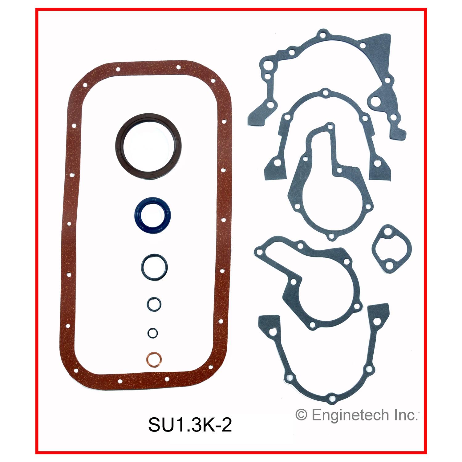 Enginetech Engine Full Gasket Set - Suzuki Car and Truck - SU1.3K-2