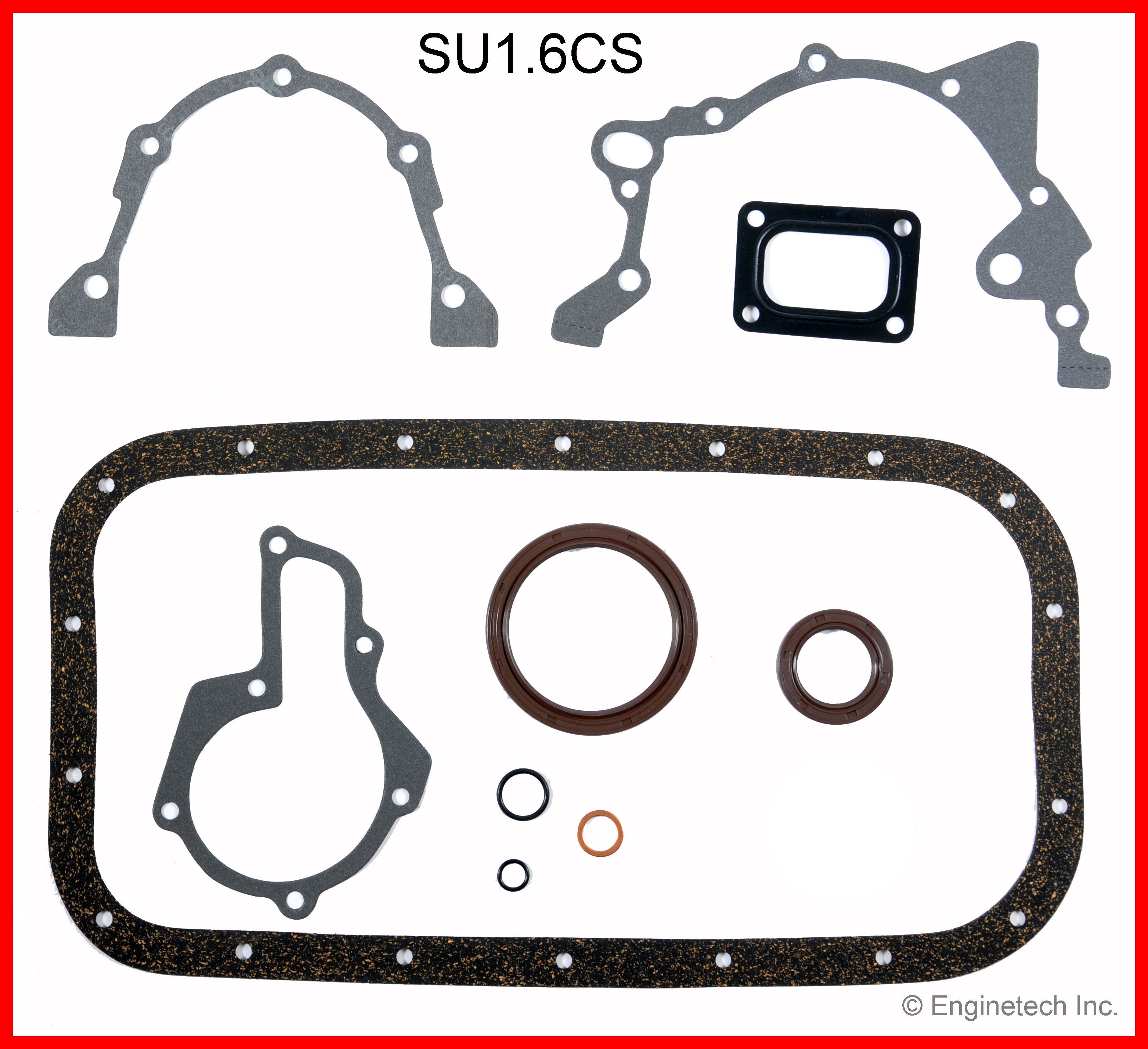 Enginetech Engine Lower End Gasket Set Suzuki Car and Truck - SU1.6CS