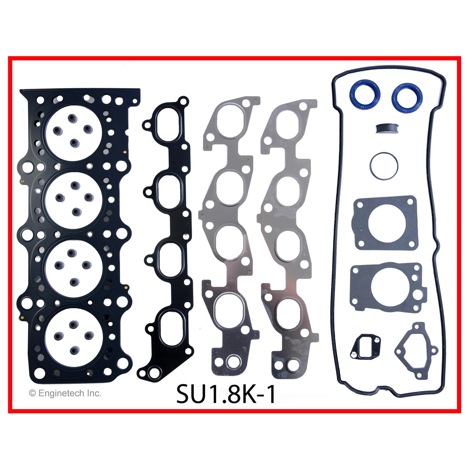 Enginetech Engine Full Gasket Set - Suzuki Car and Truck - SU1.8K-1