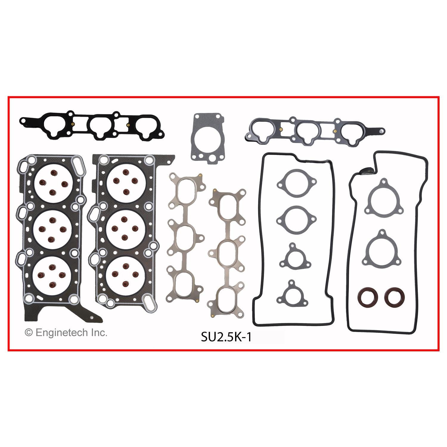 Enginetech Engine Full Gasket Set - Suzuki Car and Truck - SU2.5K-1