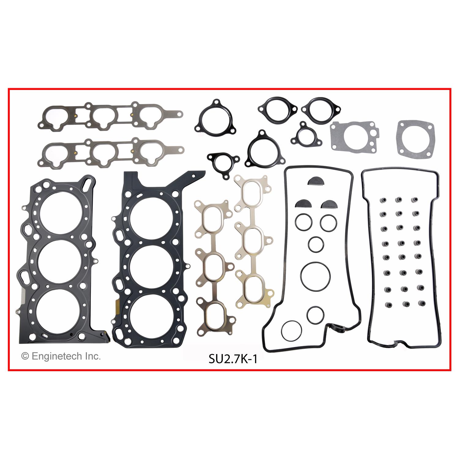 Enginetech Engine Full Gasket Set - Suzuki Car and Truck - SU2.7K-1