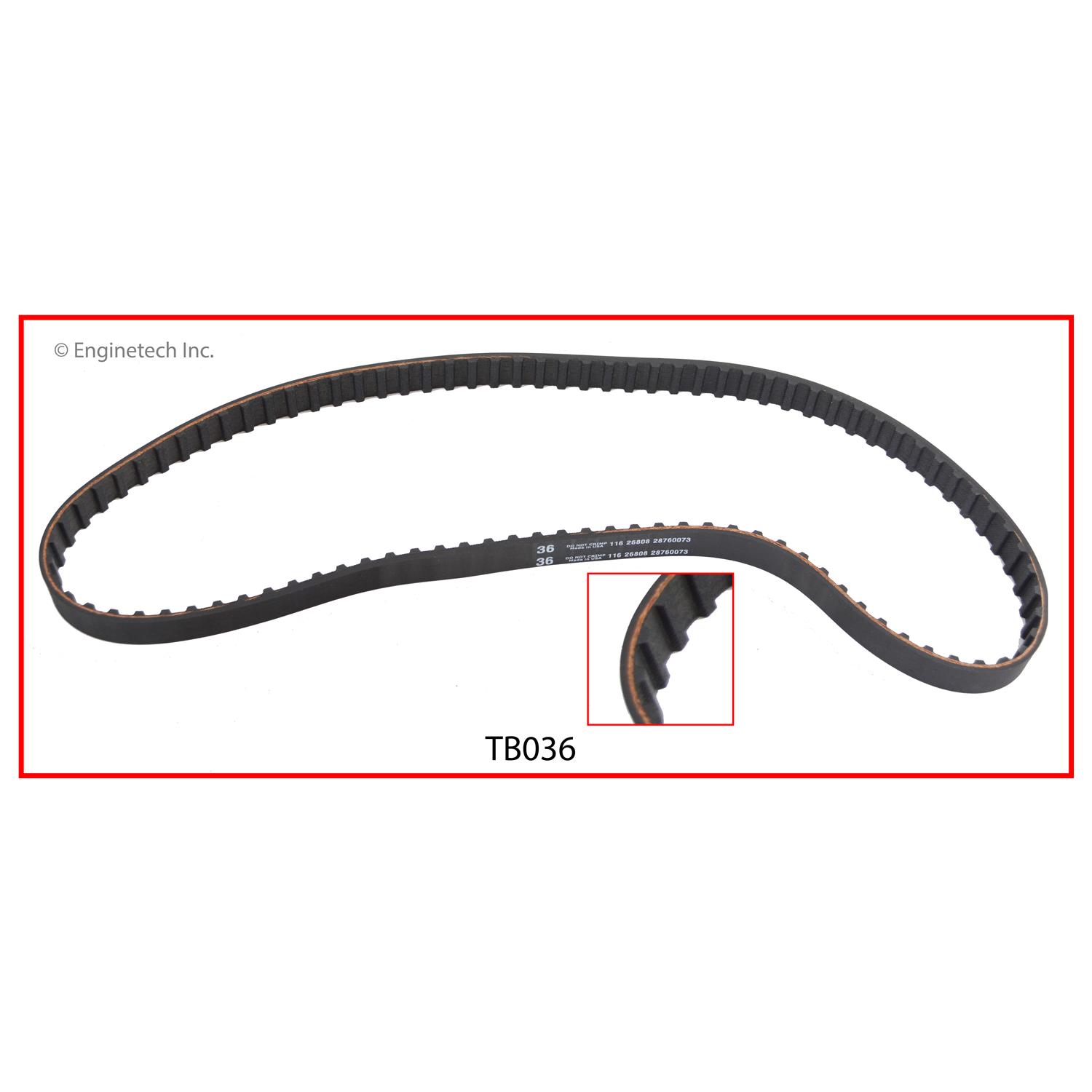 Enginetech Engine Timing Belt - TB036