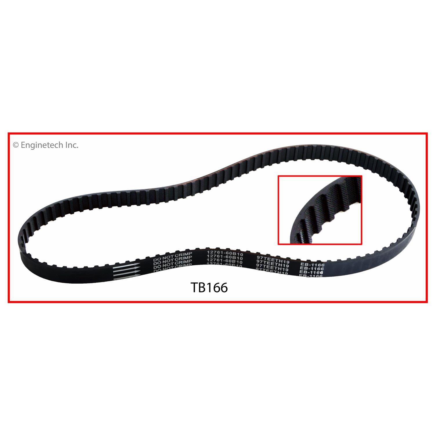 Enginetech Engine Timing Belt - TB166