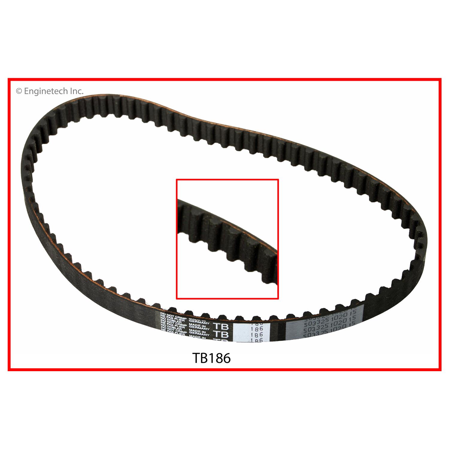 Enginetech Engine Balance Shaft Belt - TB186