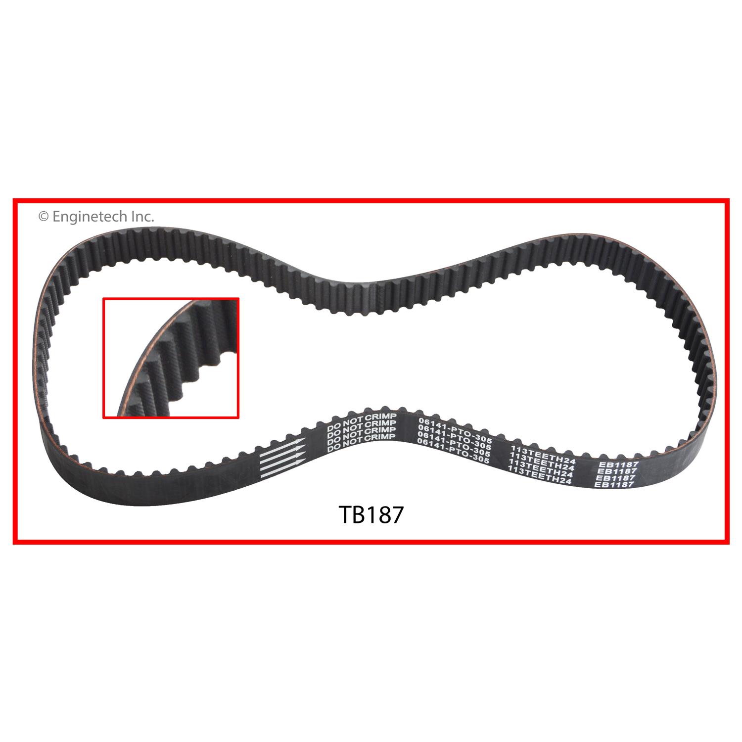 Enginetech Engine Timing Belt - TB187