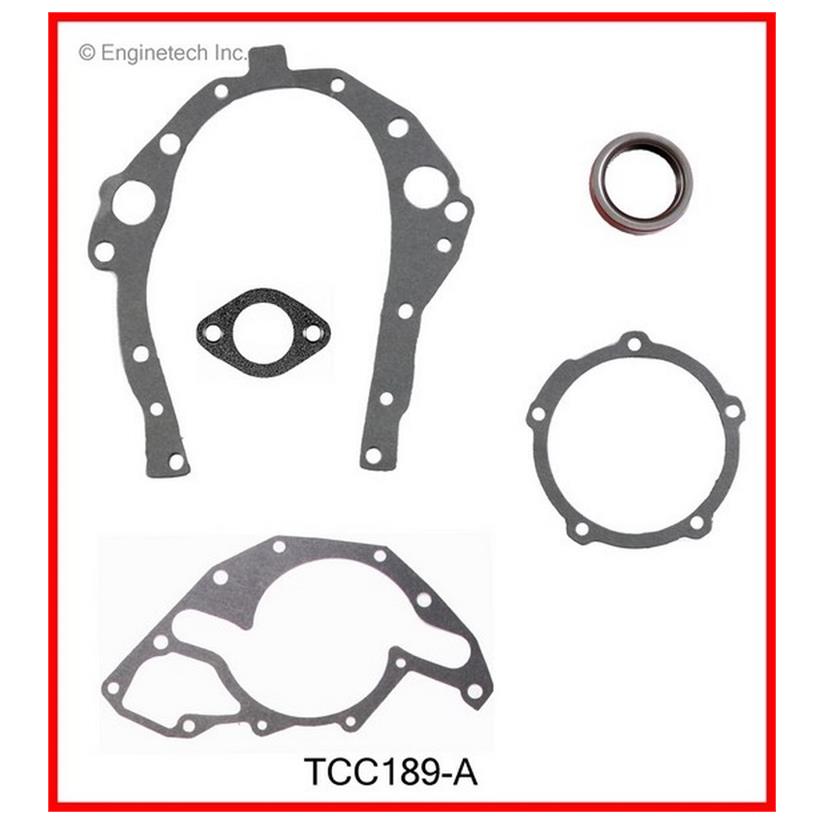 Enginetech Engine Timing Cover Gasket Set - GMC / Chevrolet Car and Truck - TCC189-A