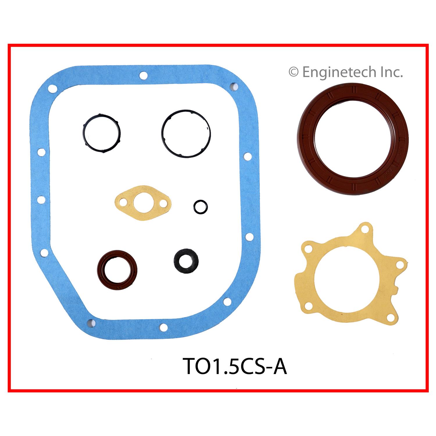 Enginetech Engine Lower End Gasket Set Toyota Car and Truck - TO1.5CS-A