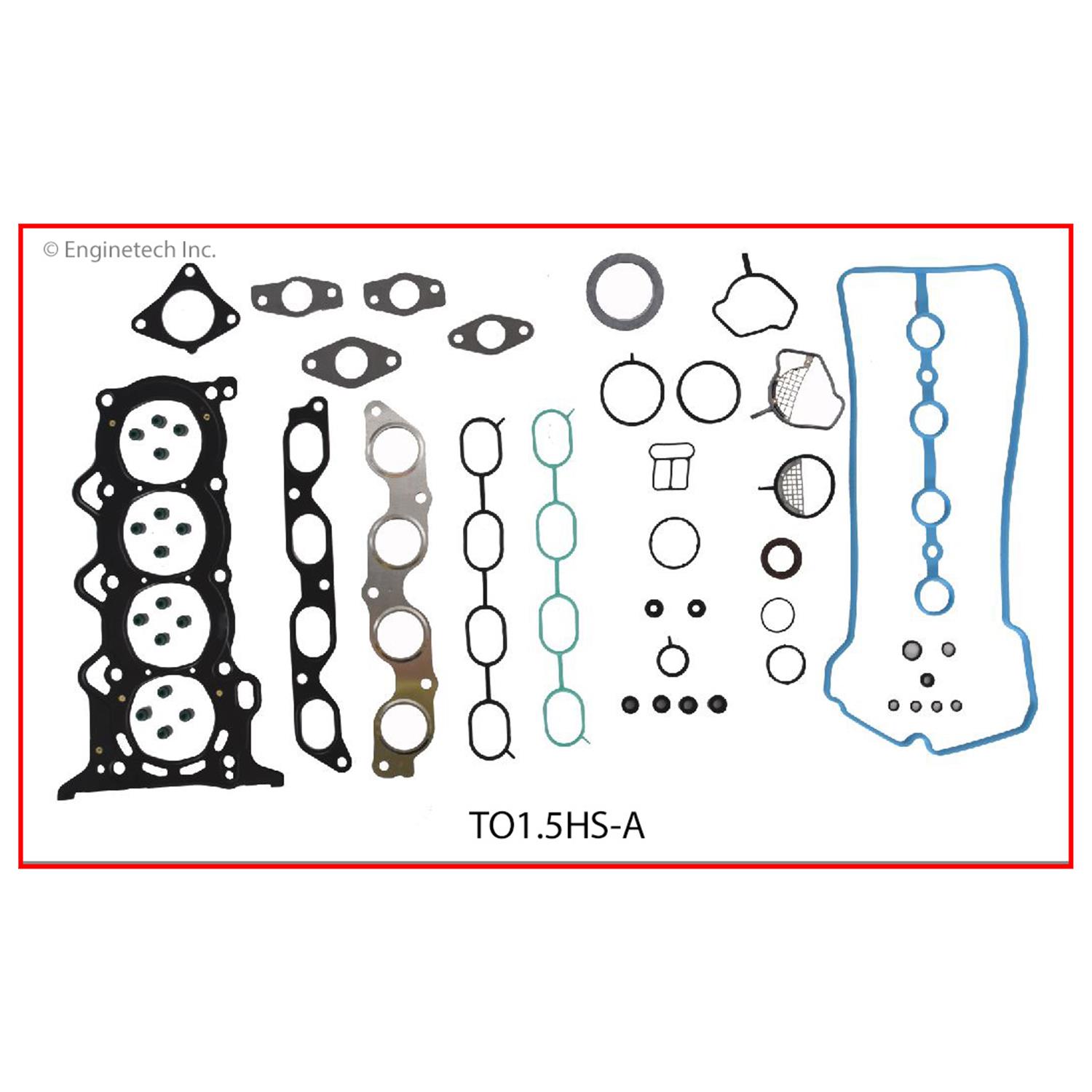 Enginetech Engine Cylinder Head Gasket Set - Toyota Car and Truck - TO1.5HS-A