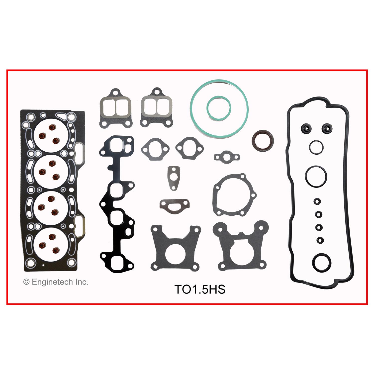 Enginetech Engine Full Gasket Set - Toyota Car and Truck - TO1.5K-1