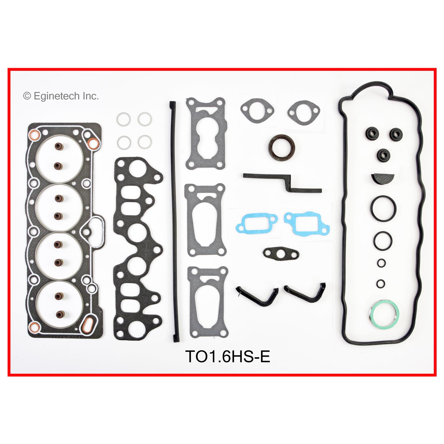 Enginetech Engine Full Gasket Set - Toyota Car and Truck - TO1.6K-1