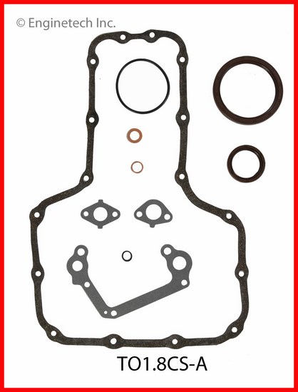 Enginetech Engine Lower End Gasket Set Toyota Car and Truck - TO1.8CS-A