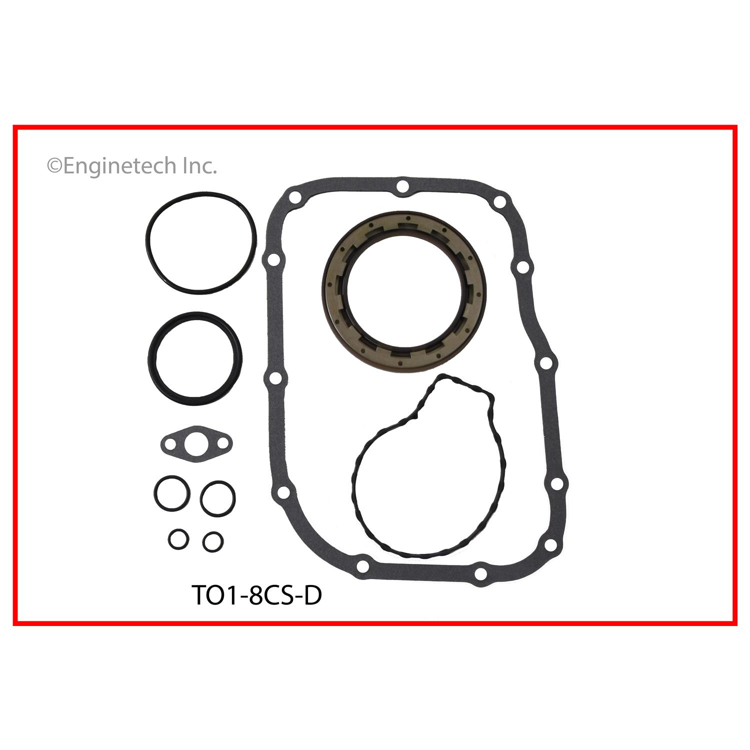 Enginetech Engine Lower End Gasket Set Toyota Car and Truck - TO1.8CS-D