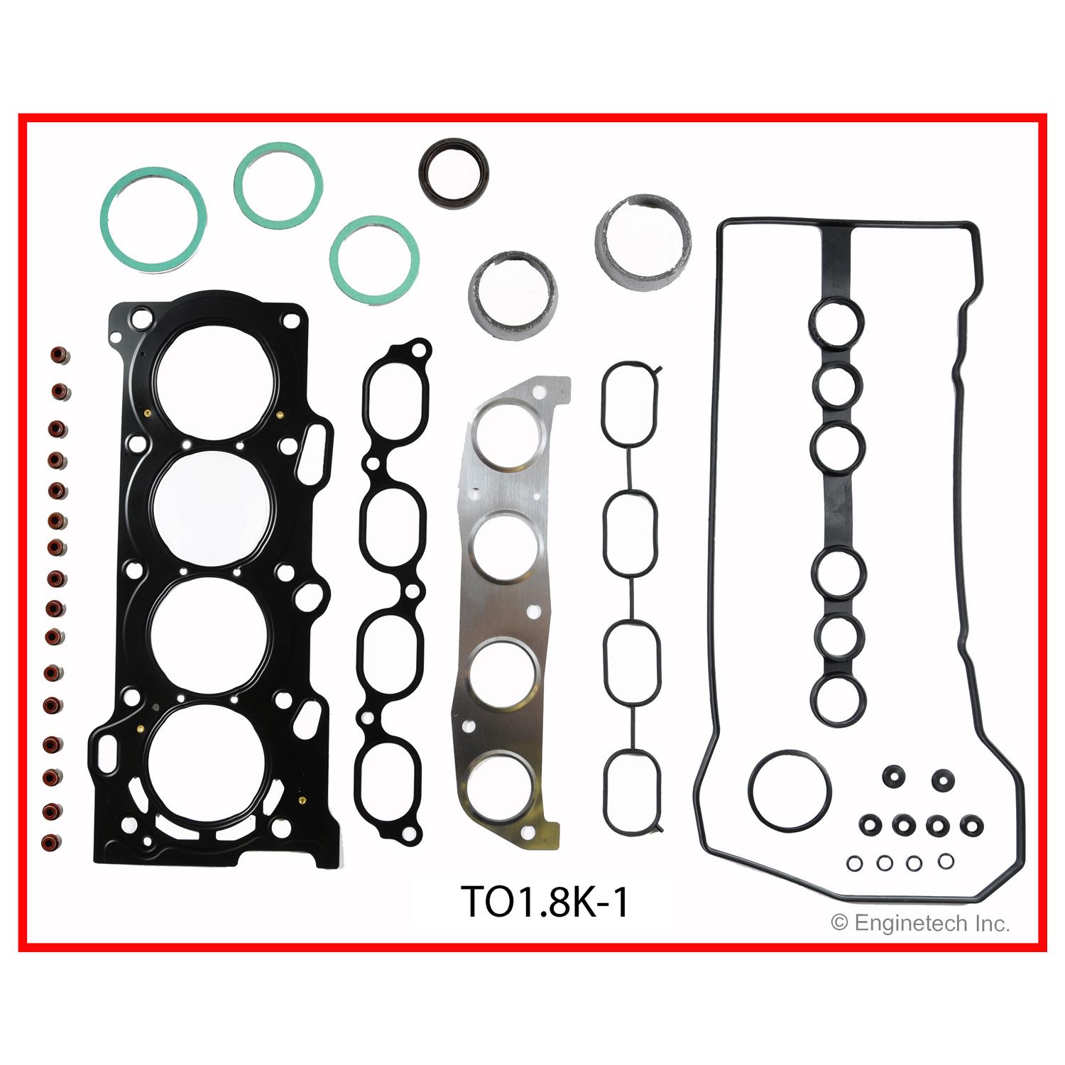 Enginetech Engine Full Gasket Set - Toyota Car and Truck - TO1.8K-1