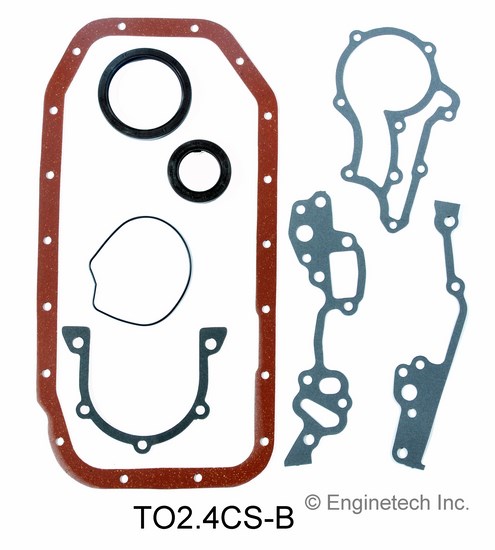 Enginetech Engine Lower End Gasket Set Toyota Car and Truck - TO2.4CS-B