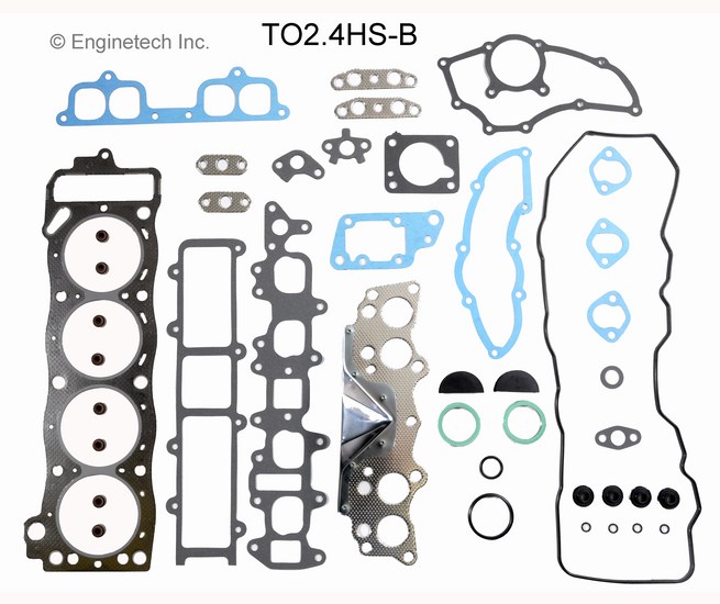 Enginetech Engine Cylinder Head Gasket Set - Toyota Car and Truck - TO2.4HS-B