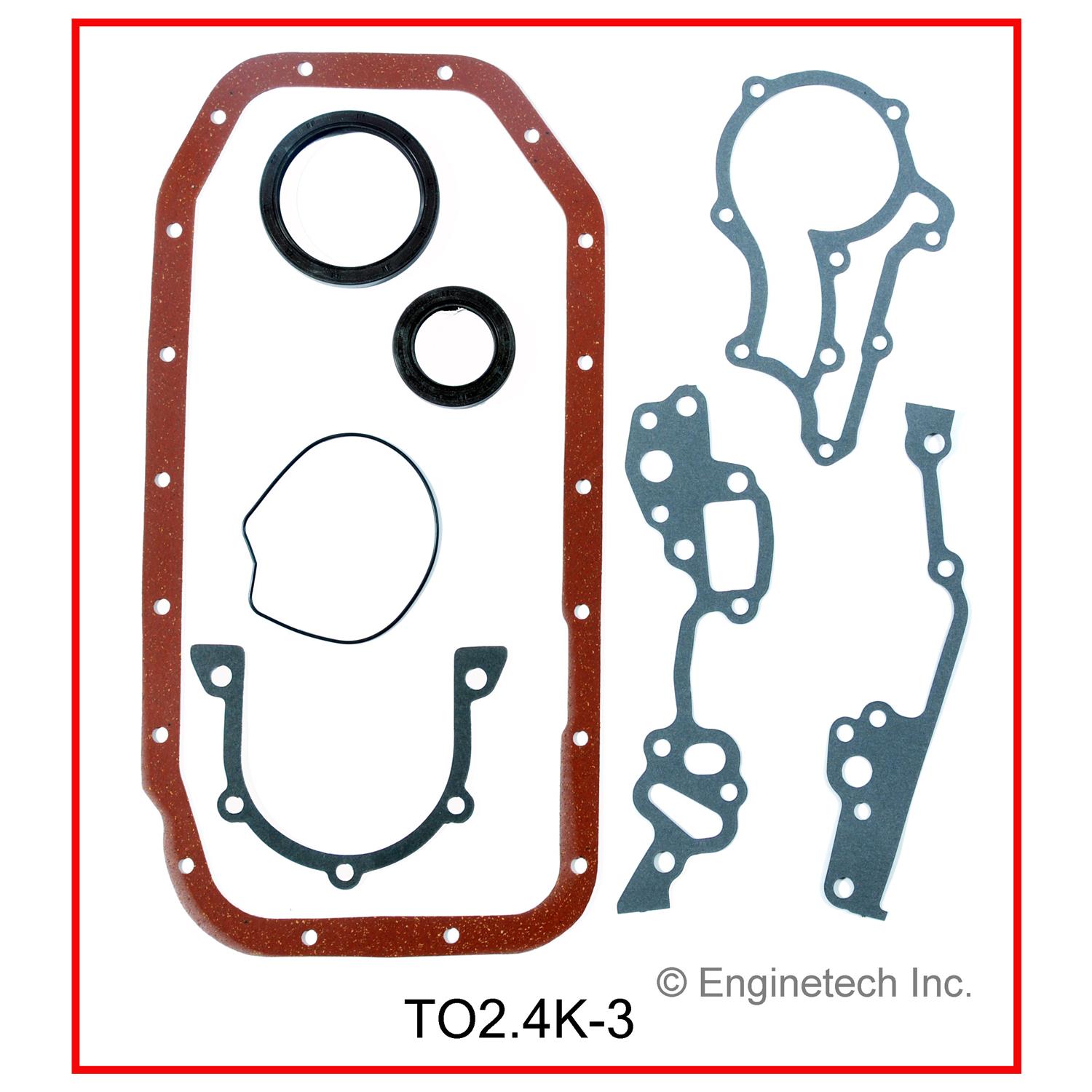 Enginetech Engine Full Gasket Set - Toyota Car and Truck - TO2.4K-3