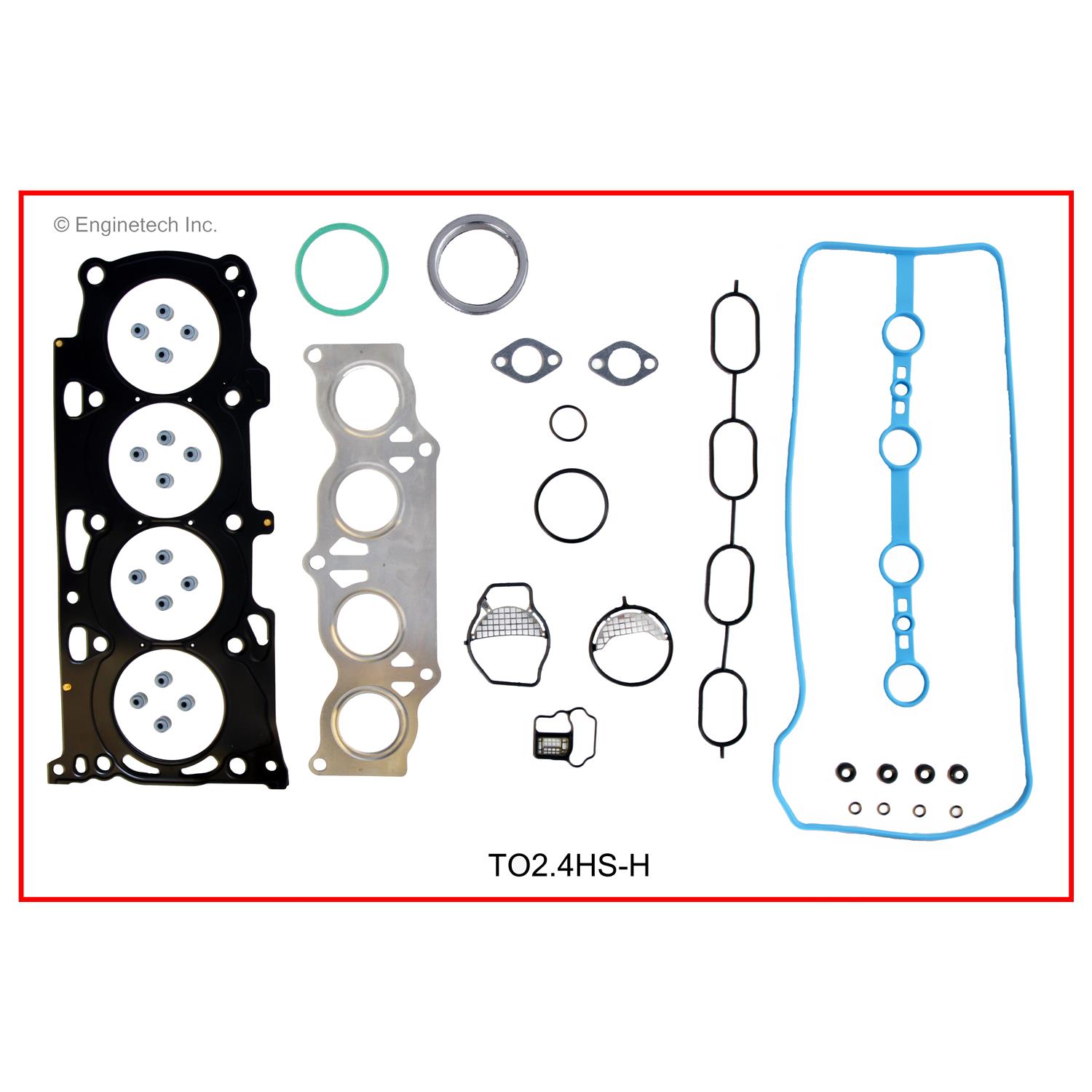 Enginetech Engine Full Gasket Set - Toyota Car and Truck - TO2.4K-5