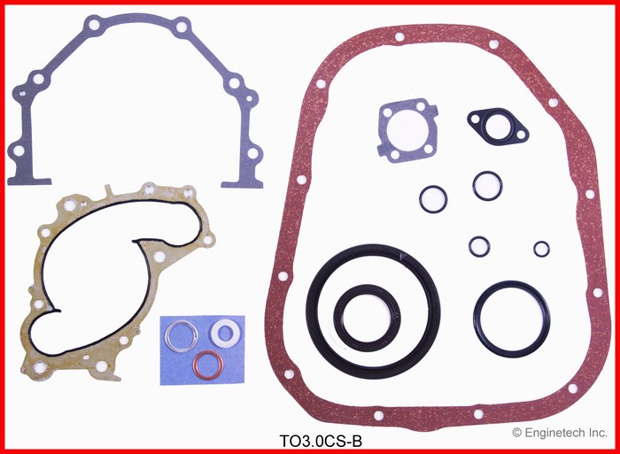 Enginetech Engine Lower End Gasket Set Toyota Car and Truck - TO3.0CS-B