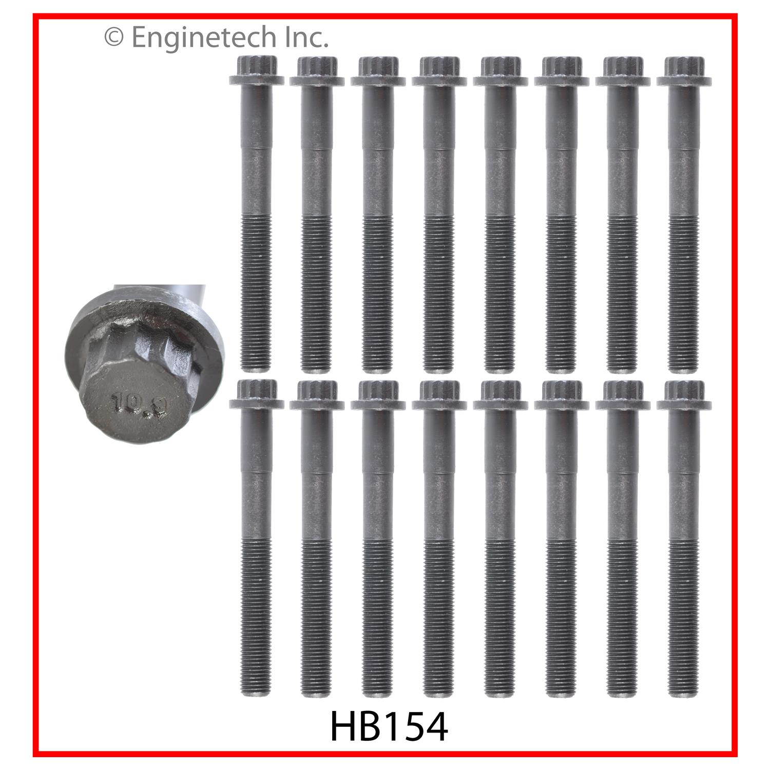 Enginetech Engine Cylinder Head Gasket Set - Toyota Car and Truck with Head Bolts - TO3.4HS-AWB