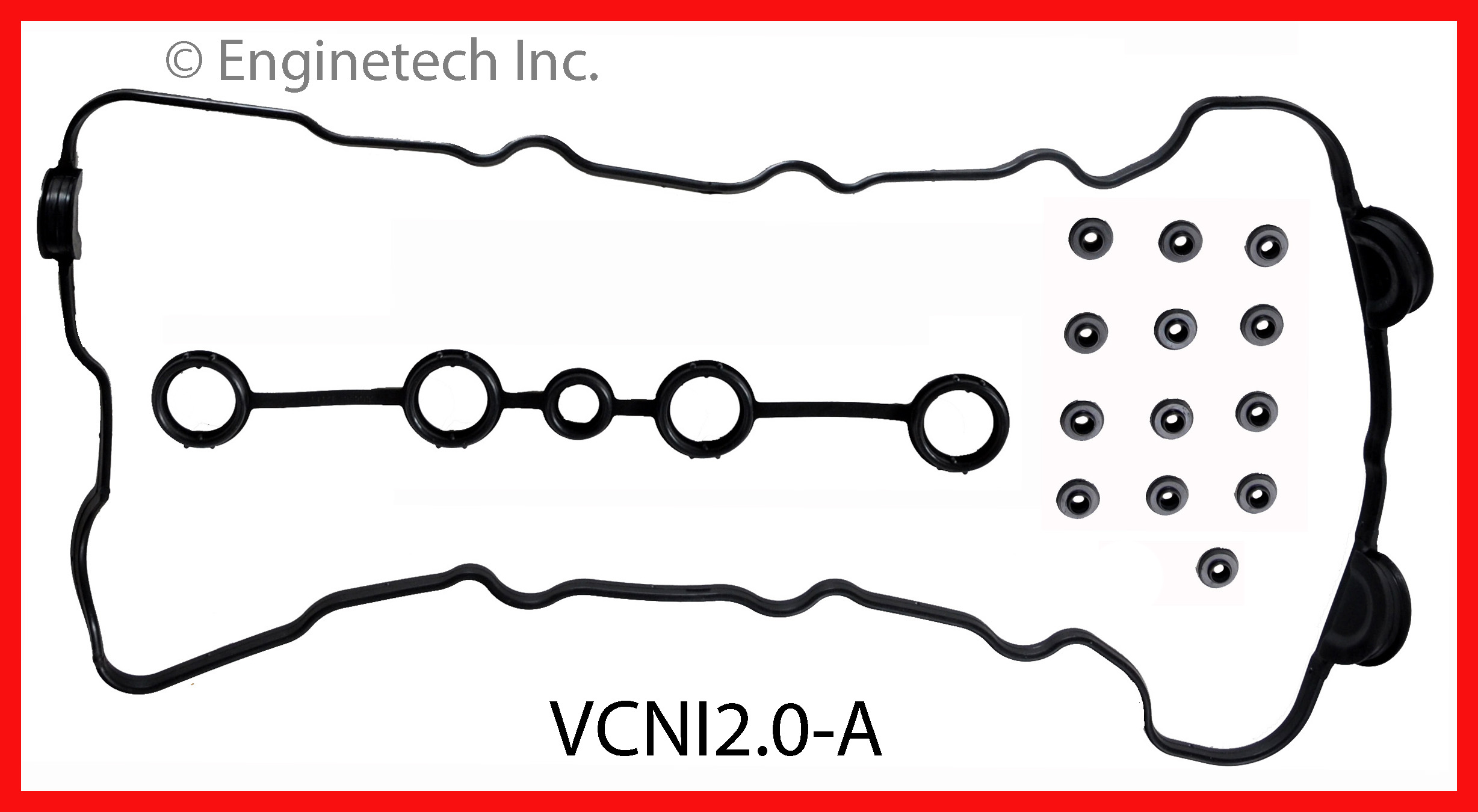 Enginetech Engine Valve Cover Gasket - Nissan Car and Truck - VCNI2.0-A