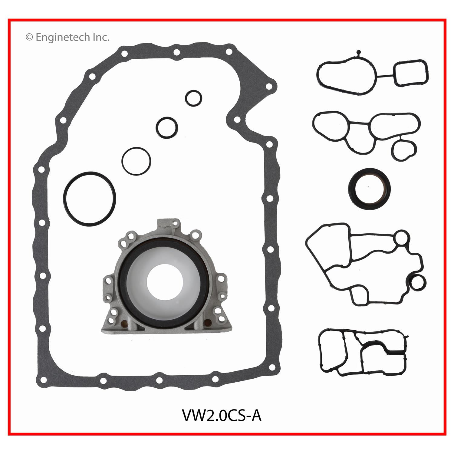 Enginetech Engine Lower End Gasket Set Volkswagen Car and Truck - VW2.0CS-A