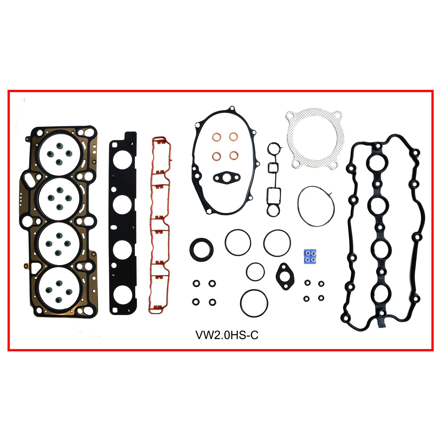 Enginetech Engine Cylinder Head Gasket Set - Volkswagen Car and Truck - VW2.0HS-C