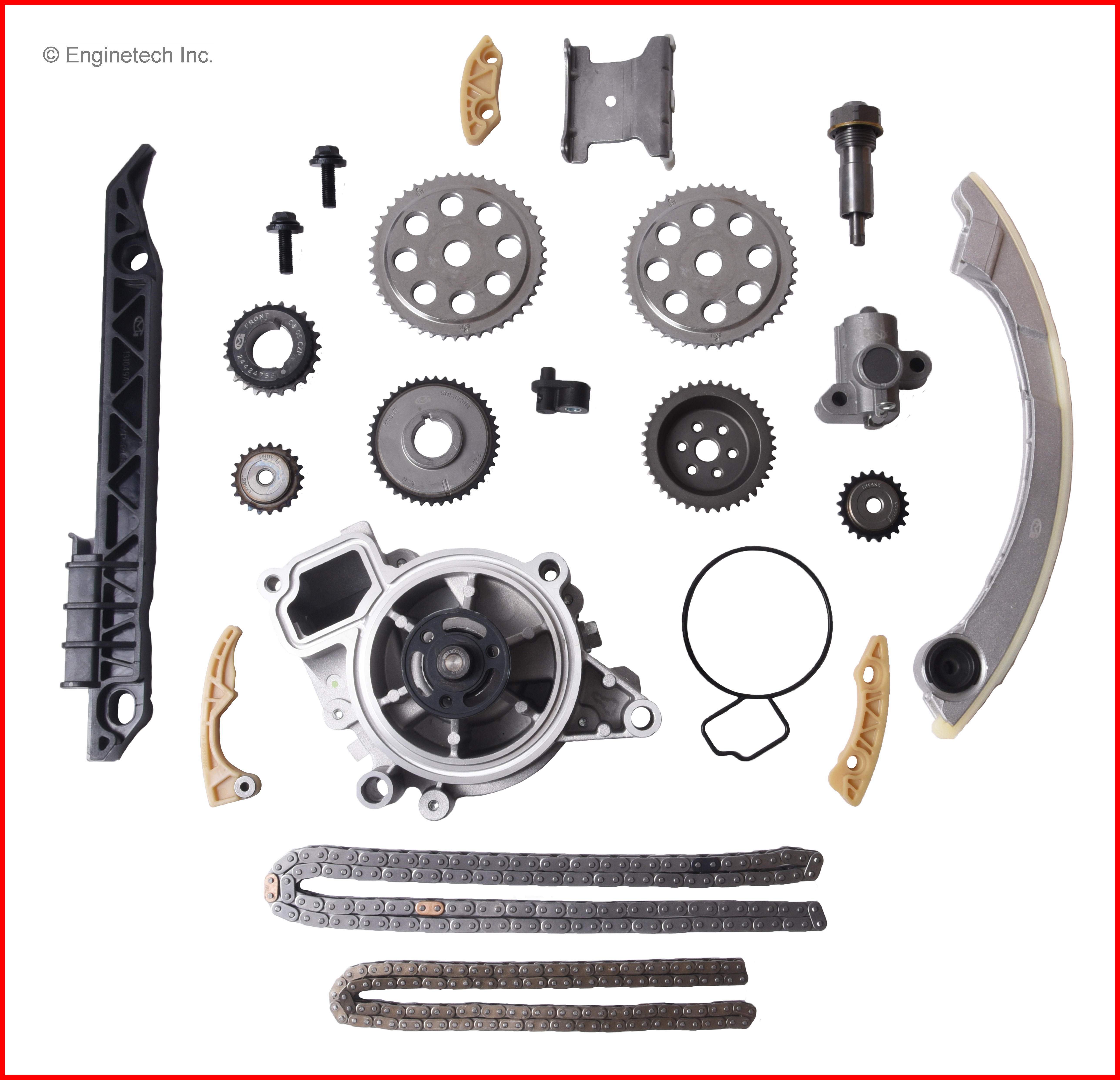 Enginetech Engine Timing Chain Kit with Water Pump - WPK421